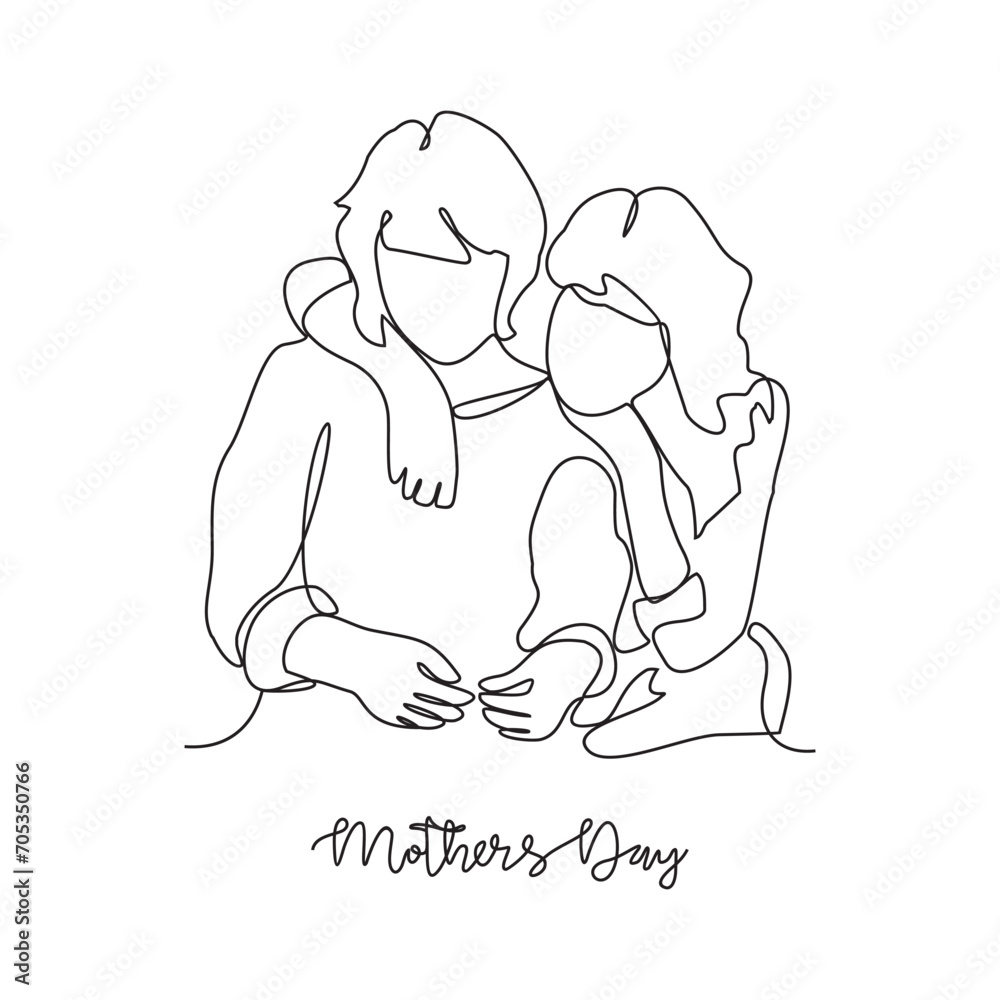 One continuous line drawing of World Water Day vector illustration. event on 14th may with mother's and child design illustration simple linear style vector concept. Suitable for your asset design One continuous line drawing of World Water Day vector illustration. event on 14th may with mother's and child design illustration simple linear style vector concept. Suitable for your asset design