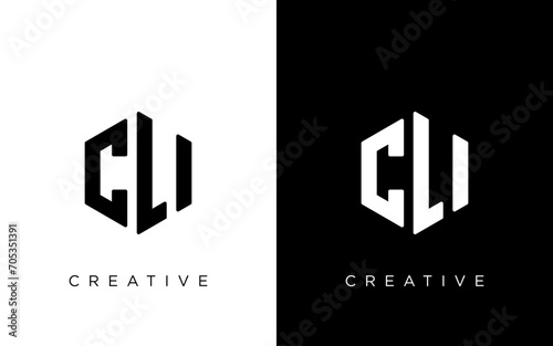 CLI Letter Initial Logo Design Template Vector Illustration