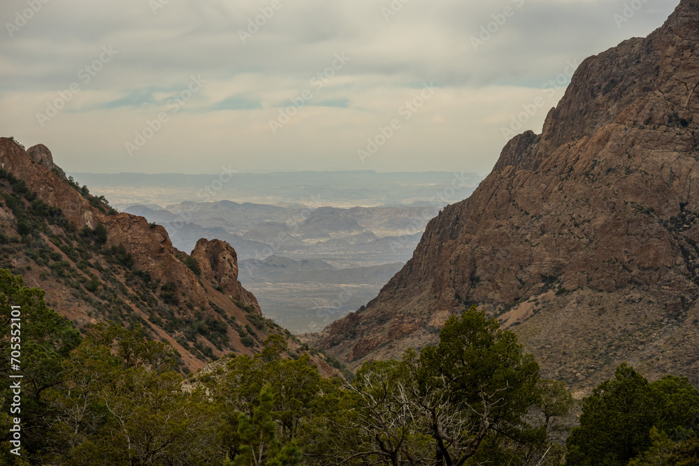 The Window Looking Out Toward Apache Canyon In Big Bend