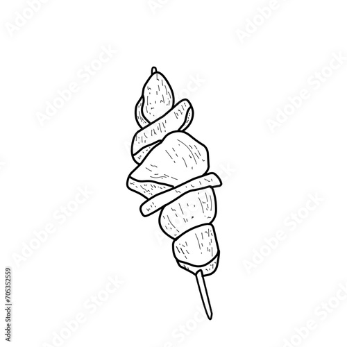 Indonesian food sate