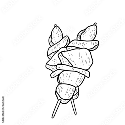 Indonesian food sate