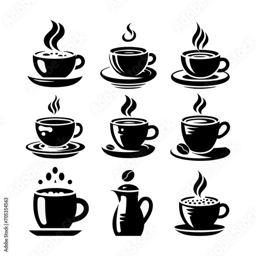 coffee cup vector coffee cup and bean icon coffee vector