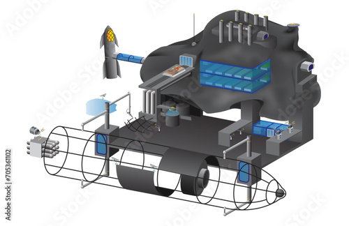 Asteroid Mining manufacturing fabrication platform