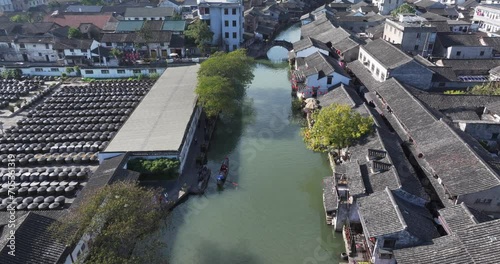 view of ancient town in china photo