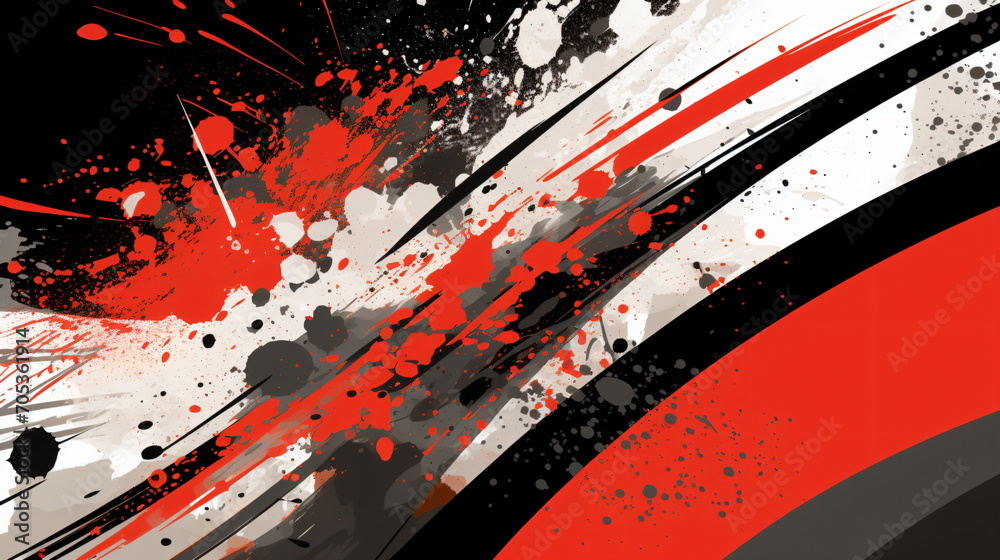Black, White, and Red Abstract Background Black, White, and Red Abstract Background