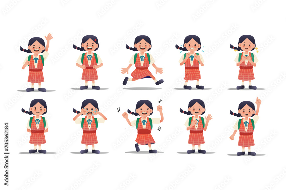 Full Set of Girl 's Expression | Student Edition Full Set of Girl 's Expression | Student Edition