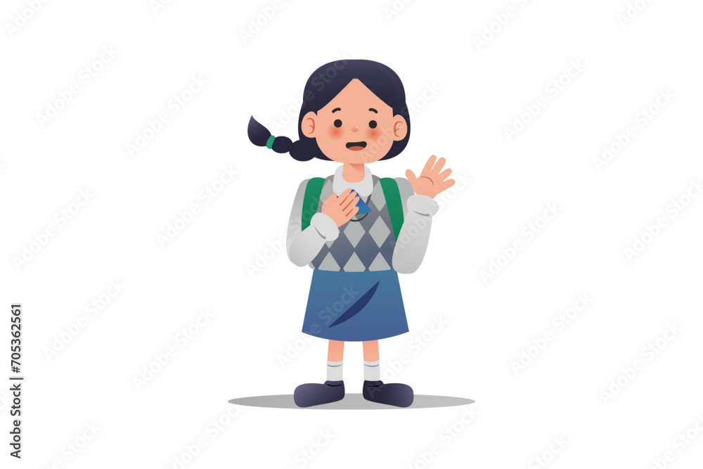 Girl Waved her Hand | Student Edition Girl Waved her Hand | Student Edition