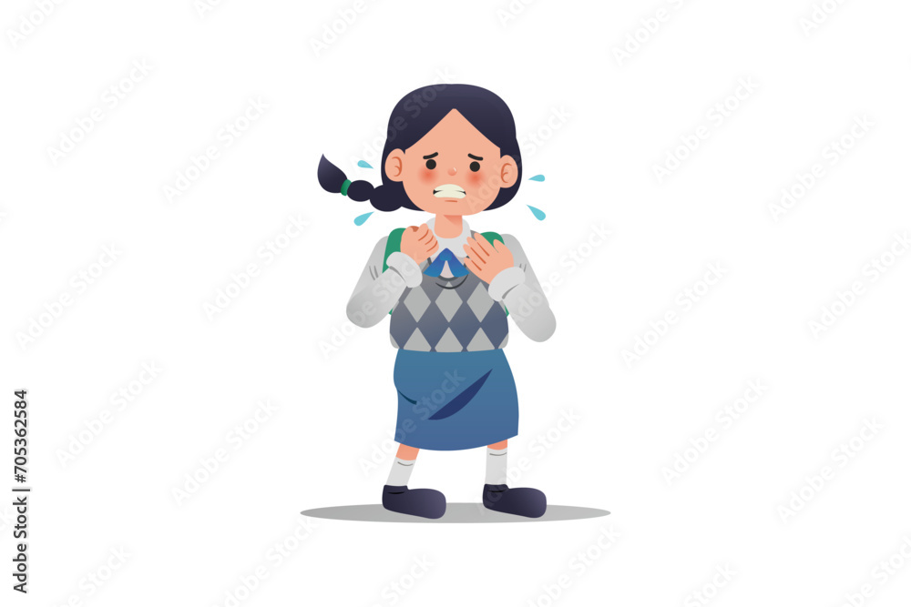 Girl's Terrified Expression | Student Edition Girl's Terrified Expression | Student Edition