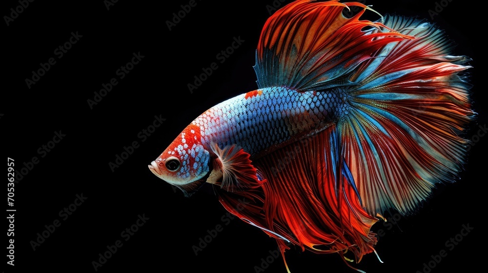 Betta in the dark background Betta in the dark background
