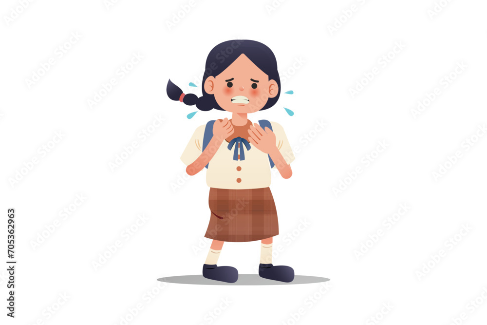 Girl's Terrified Expression | Student Edition Girl's Terrified Expression | Student Edition