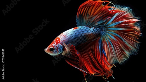 Betta in the dark background © hakule