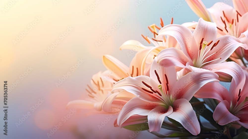 Fototapeta premium Holiday party background, New Year, birthday, celebration, Christmas background with blank copy space