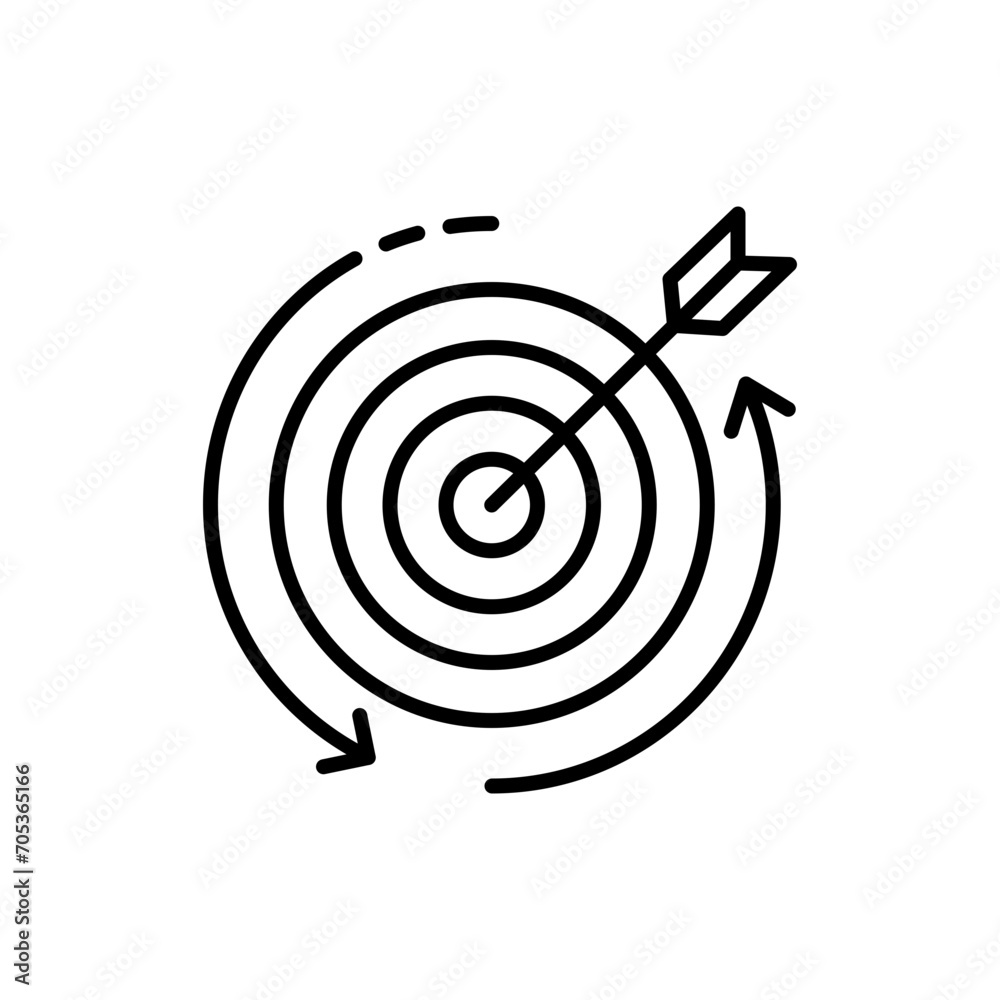 Dartboard outline icons, minimalist vector illustration ,simple transparent graphic element .Isolated on white background Dartboard outline icons, minimalist vector illustration ,simple transparent graphic element .Isolated on white background