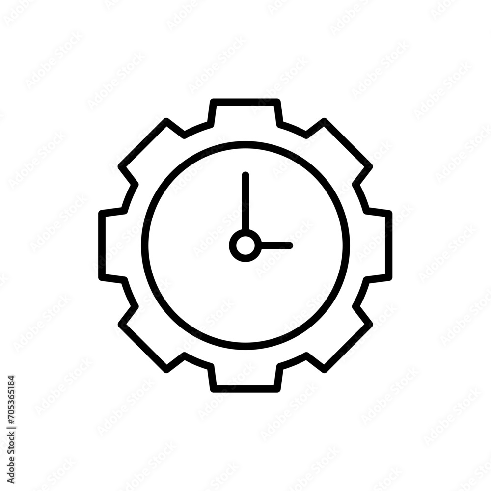 Time setting outline icons, minimalist vector illustration ,simple transparent graphic element .Isolated on white background Time setting outline icons, minimalist vector illustration ,simple transparent graphic element .Isolated on white background