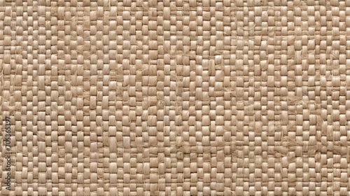 Wicker or straw woven texture background. Beige color  macro  close-up. Generative AI