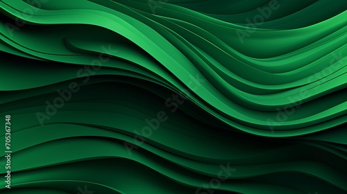 Abstract organic green lines as wallpaper background illustration AI generated