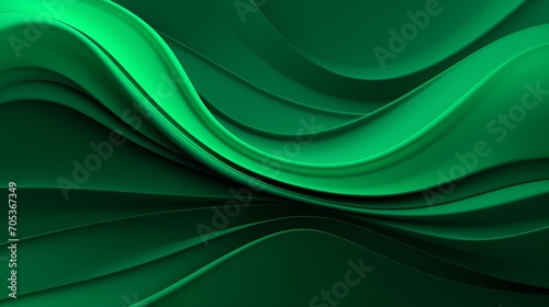 Abstract organic green lines as wallpaper background illustration AI generated