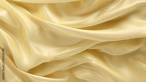 Silk seamless material texture, yellow - Generative AI