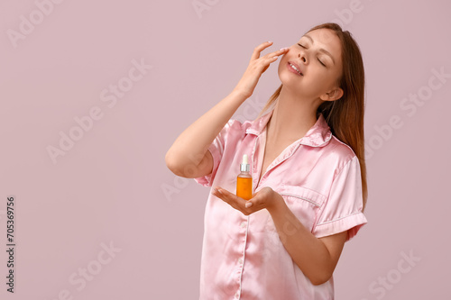 Pretty young woman with cos...
