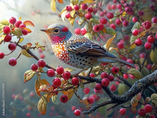 Bird on branch