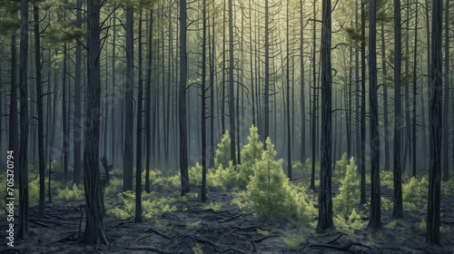 A poignant portrayal of a forest s regrowth after a wildfire