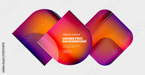 Minimal geometric vector abstract background