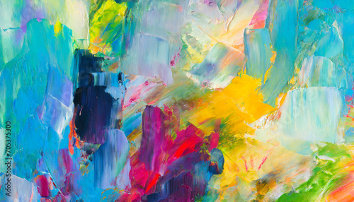 Wallpaper Mural Oil painting brushed abstract background. brush stroked painting. Multicolor texture strokes of paint. Torontodigital.ca