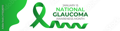 National Glaucoma Awareness month is observed every year in january. January is Glaucoma Awareness Month. Eye health and vision care concept for banner design. poster, cover. Vector illustration.