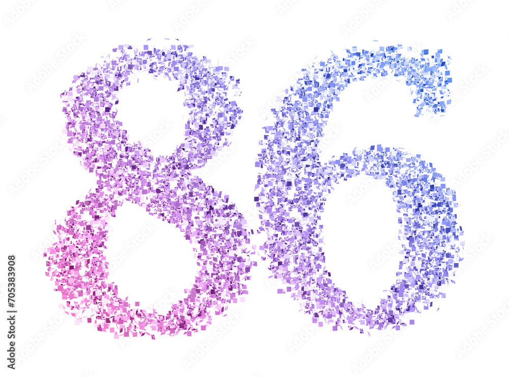 Gradient glitter number86 Gradient glitter number86