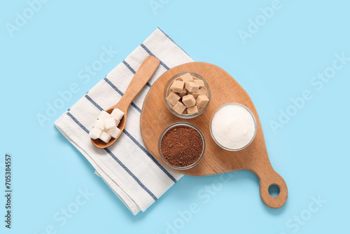 Bowls and spoon with differ...
