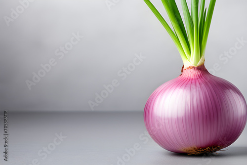 Isolated fresh onion bulb image (PNG) - natural beauty with a transparent white background generative ai 