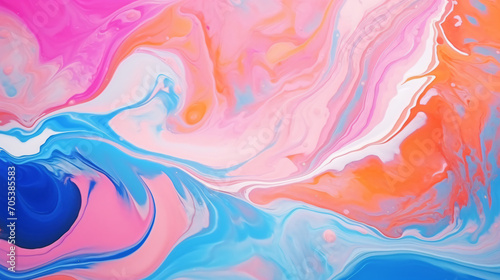 Colorful abstract painting background Liquid
