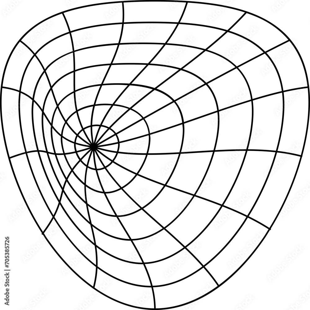 Modern Wireframe Line Design Element Modern Wireframe Line Design Element