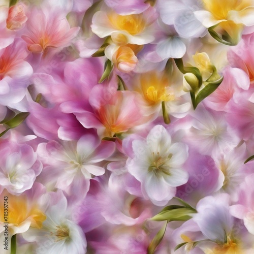 Fresh Blooms: Capturing the Essence of Spring in an Abstract Floral Perfume © coco image club