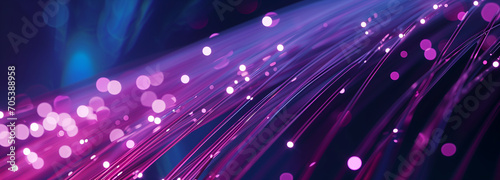 Data flowing through optic fiber cable