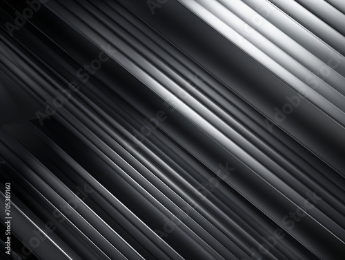 Gleaming Elegance: Close-Up of Metal Profile Sheet with Shining Metal, Straight Lines, and Artistic Bends. Industrial Beauty Captured in a Background Photo, Perfect for Concepts of Manufacturing, Cons