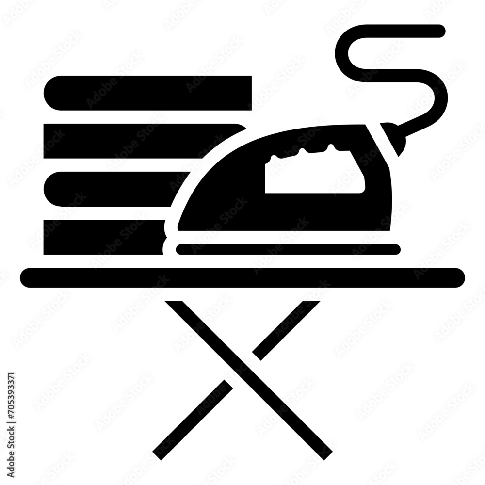 Iron glyph icon, relate to housekeeping. use for UI or UX kit, web and app development. Iron glyph icon, relate to housekeeping. use for UI or UX kit, web and app development.