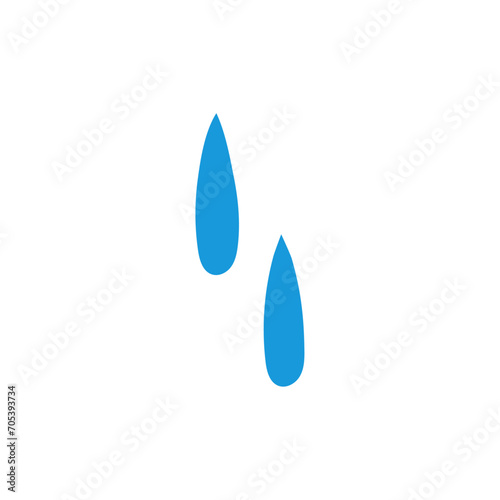 漫符。焦ったり悲しい時の汗・涙マーク。