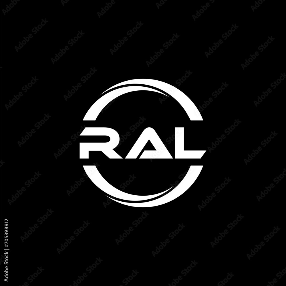 RAL letter logo design with black background in illustrator, cube logo, vector logo, modern alphabet font overlap style. calligraphy designs for logo, Poster, Invitation, etc. RAL letter logo design with black background in illustrator, cube logo, vector logo, modern alphabet font overlap style. calligraphy designs for logo, Poster, Invitation, etc.