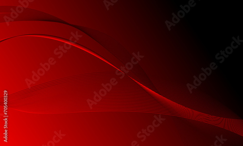 red business lines wave curve abstract background