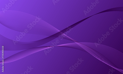 purple lines wave curves with smooth gradient abstract background