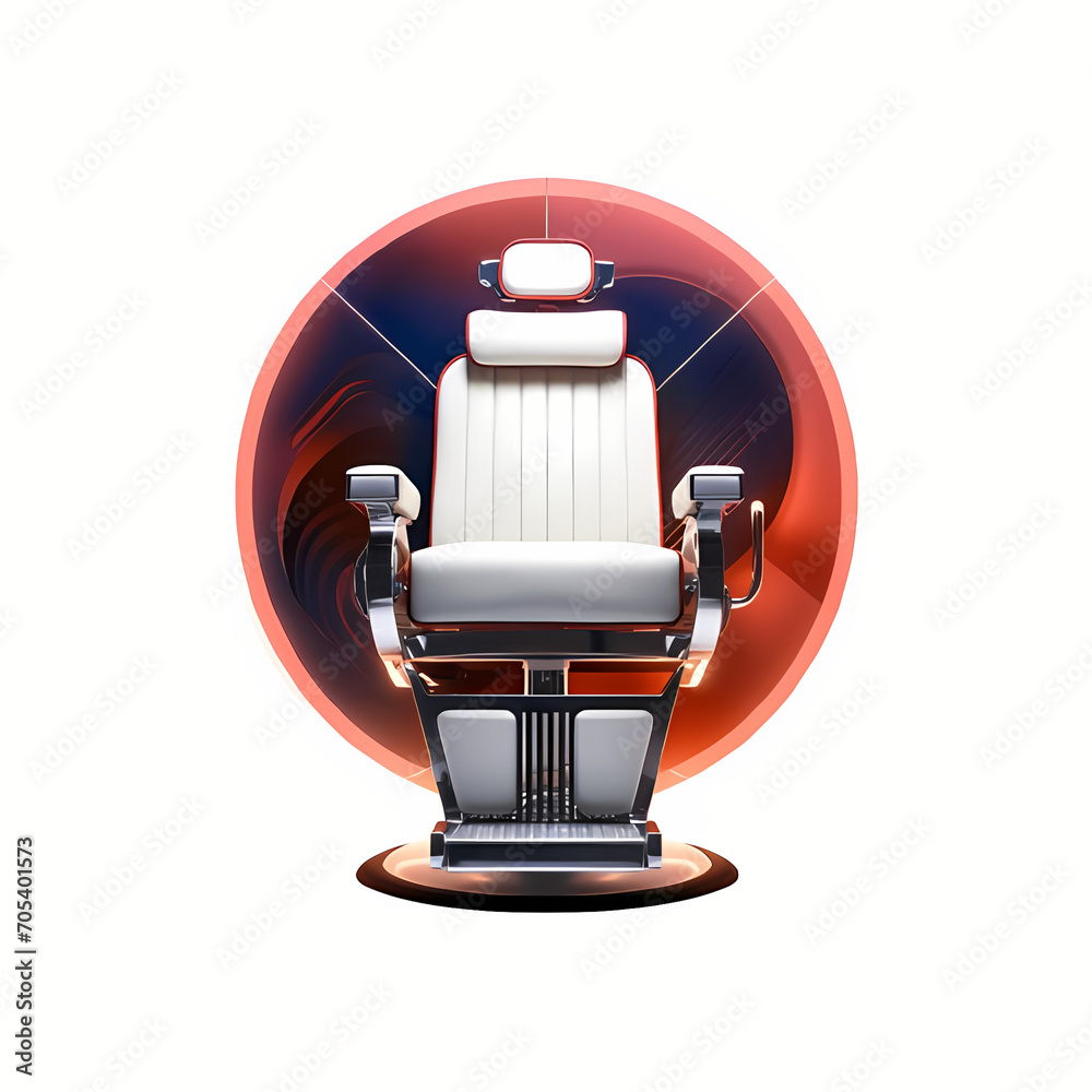barbershop logo with barber chair barbershop logo with barber chair