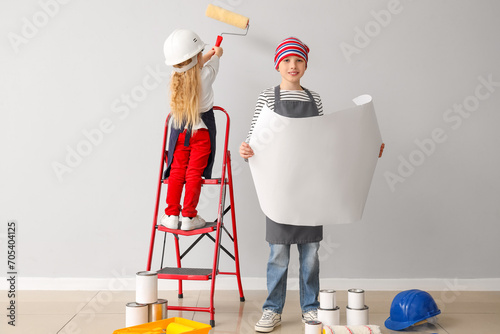 Cute little decorators with...