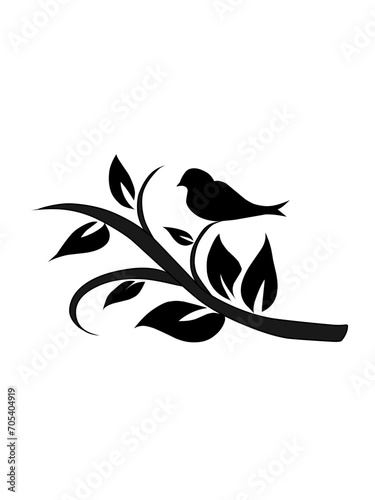 Daun tropis dengan gaya doodle. Elemen desain garis hitam vektor ditarik tangan. Ilustrasi botani musim panas eksotis.