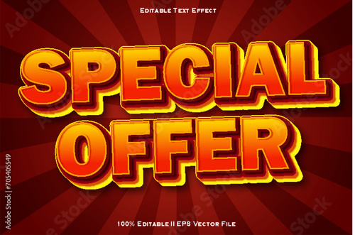 Special Offer Editable Text Effect 3d Emboss Gradient Style