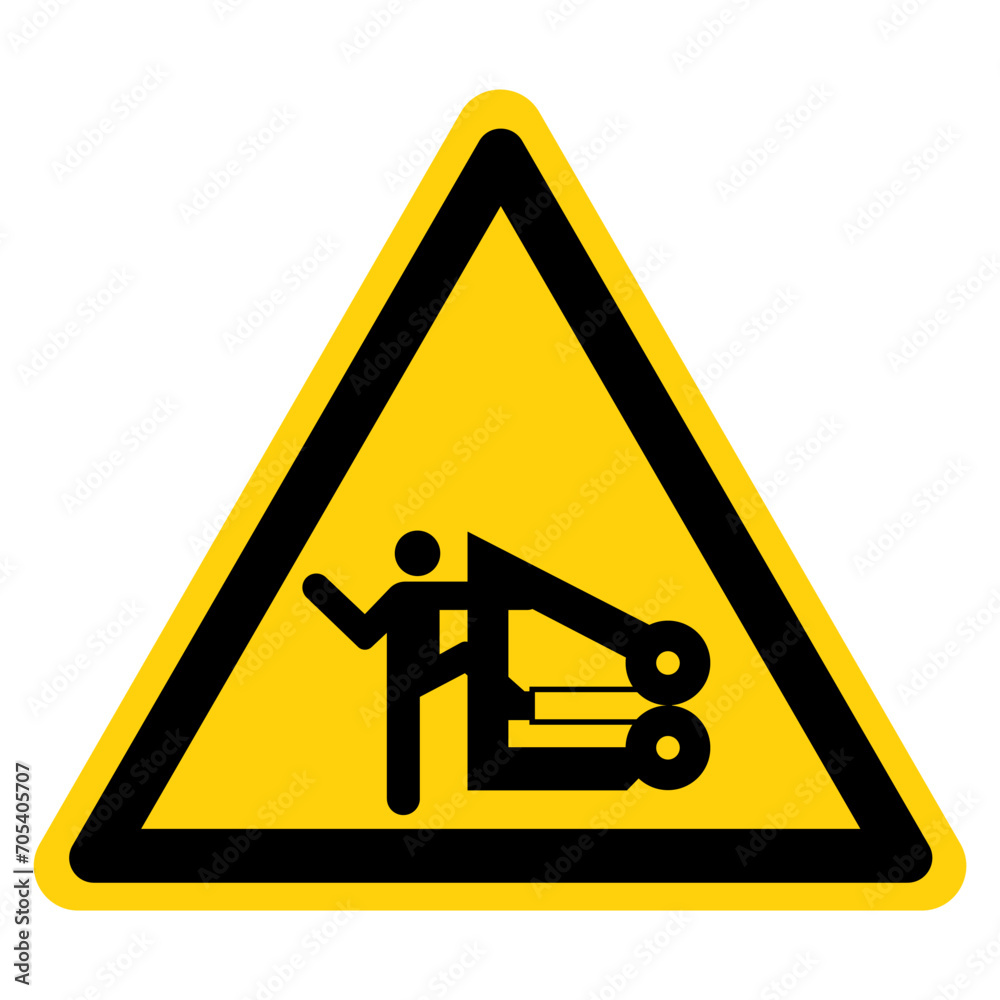 Crush Hazard Symbol Sign, Vector Illustration, Isolate On White Background Label .EPS10 Crush Hazard Symbol Sign, Vector Illustration, Isolate On White Background Label .EPS10