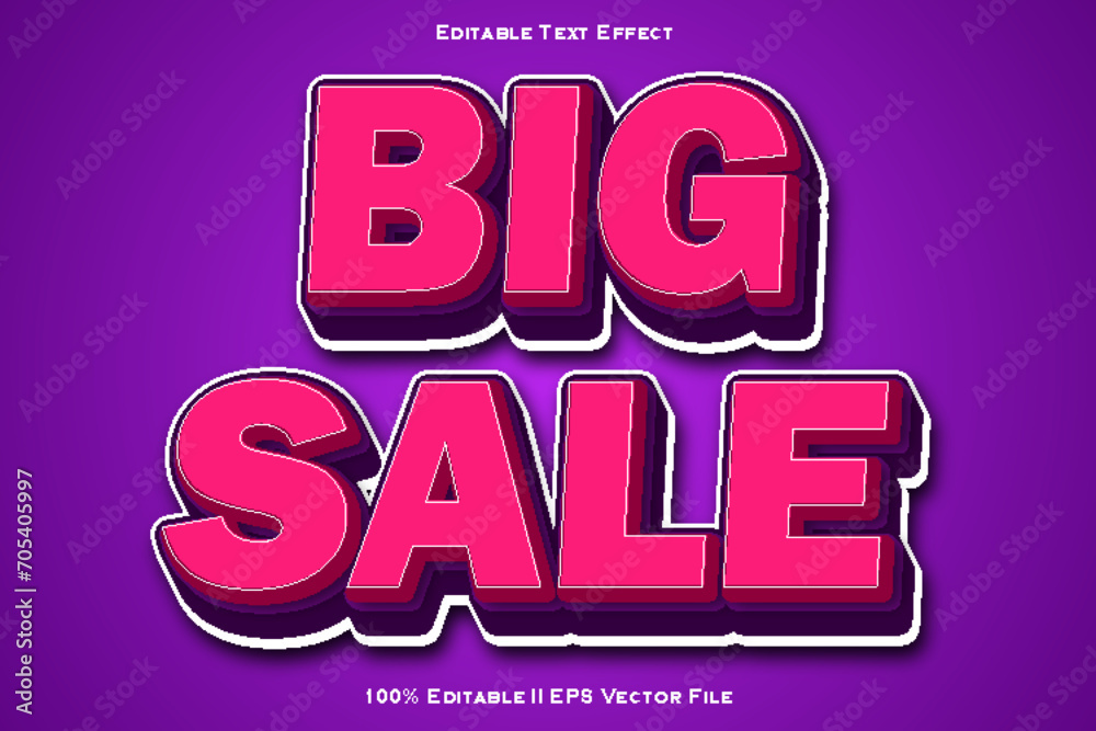 Big Sale Editable Text Effect 3d Emboss Style