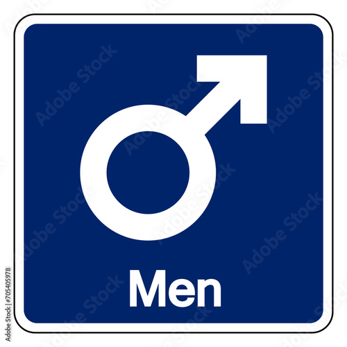 Men Symbol Sign,Vector Illustration, Isolated On White Background Label. EPS10