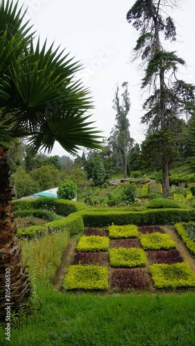 Beautiful scenic garden of Chettiar park,Kodaikanal.