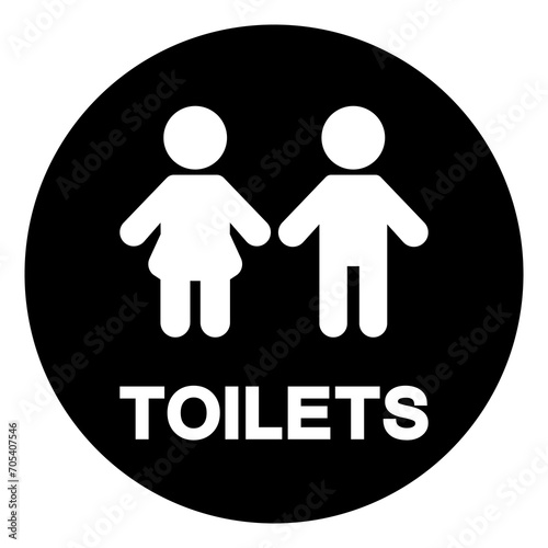 Youth Toilets Symbol Sign,Vector Illustration, Isolated On White Background Label. EPS10